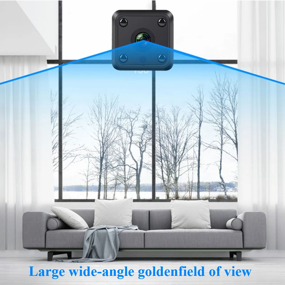 كاميرا X6 صغيرة 1080P HD واي فاي مراقبة عن بعد كاميرا الحيوانات الأليفة الطفل المدمج في بطارية للرؤية الليلية حماية أمن الوطن الذكي