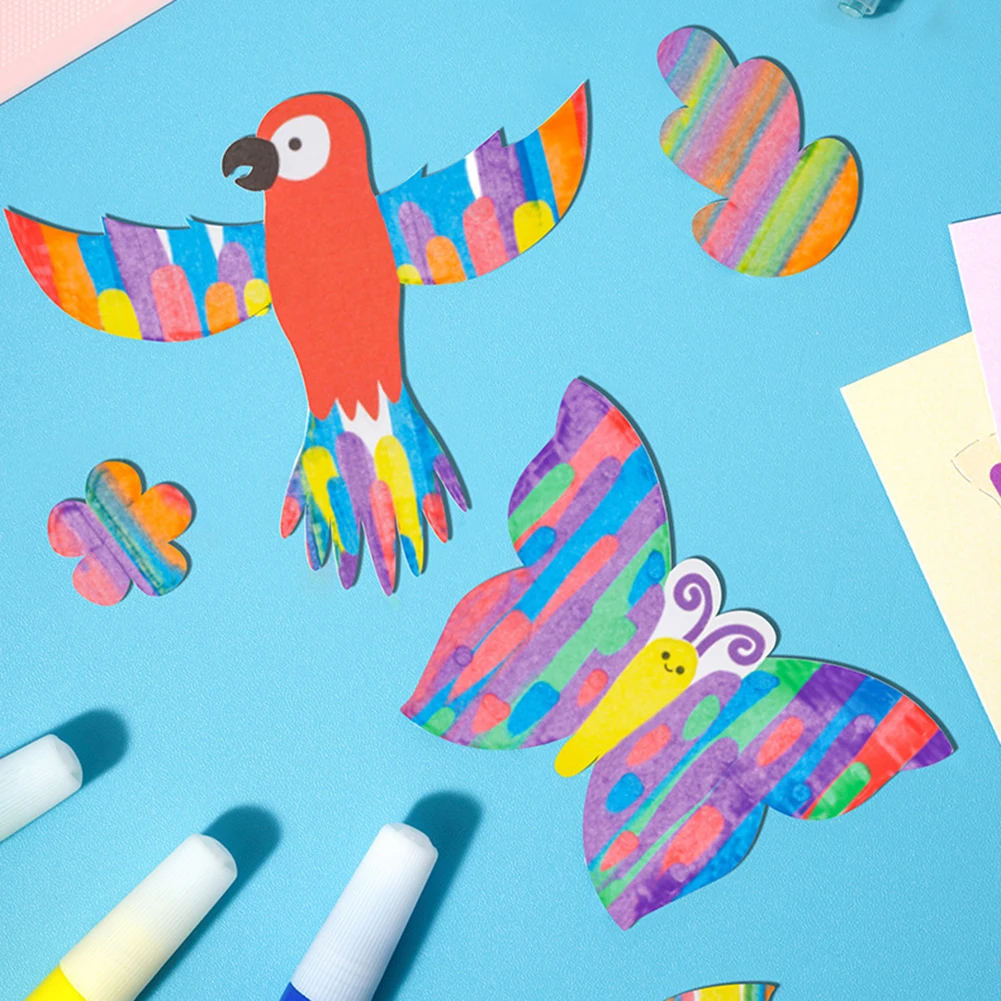 طقم طلاء للأطفال من Squeegee Art مجموعة ألوان خدش ملونة يمكنك صنعها بنفسك فن الخدش بألوان قوس قزح للأولاد والبنات هدايا عيد الميلاد وأعياد الميلاد