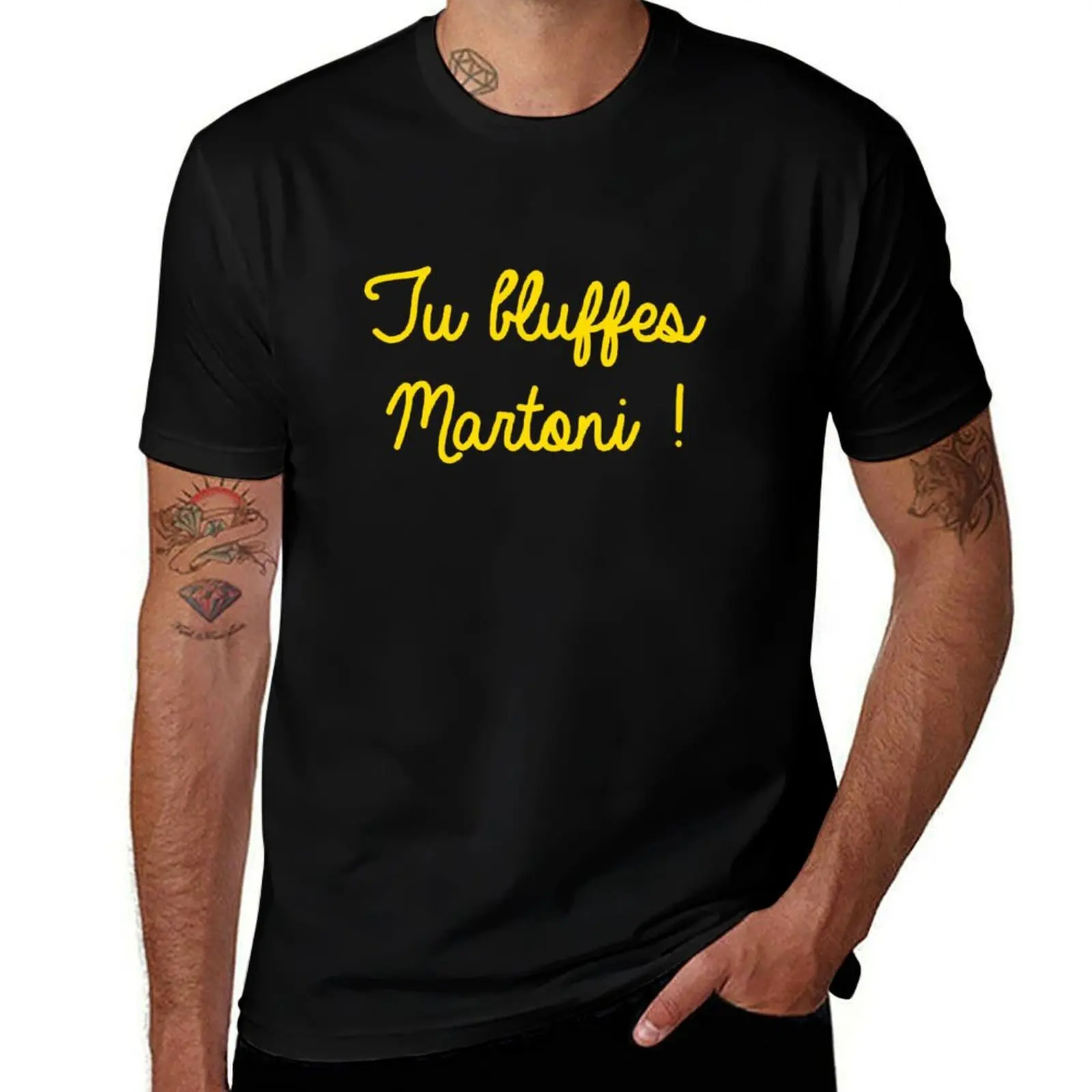 tu bluffes martoni T-Shirt Work Wear Simple Tee Shirt T-Shirt