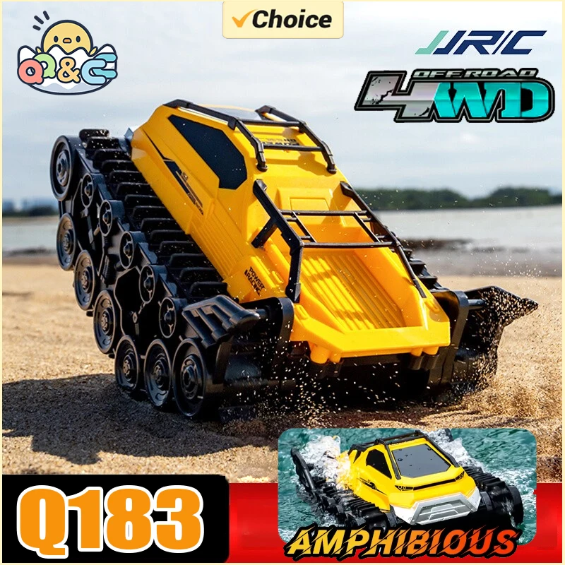 

JJRC Q183 RC Car 2.4G Amphibious All Terrain Tracked Tank Remote Control Truck Climbing Off-Road Vehicle Waterproof Toy Kid Gift