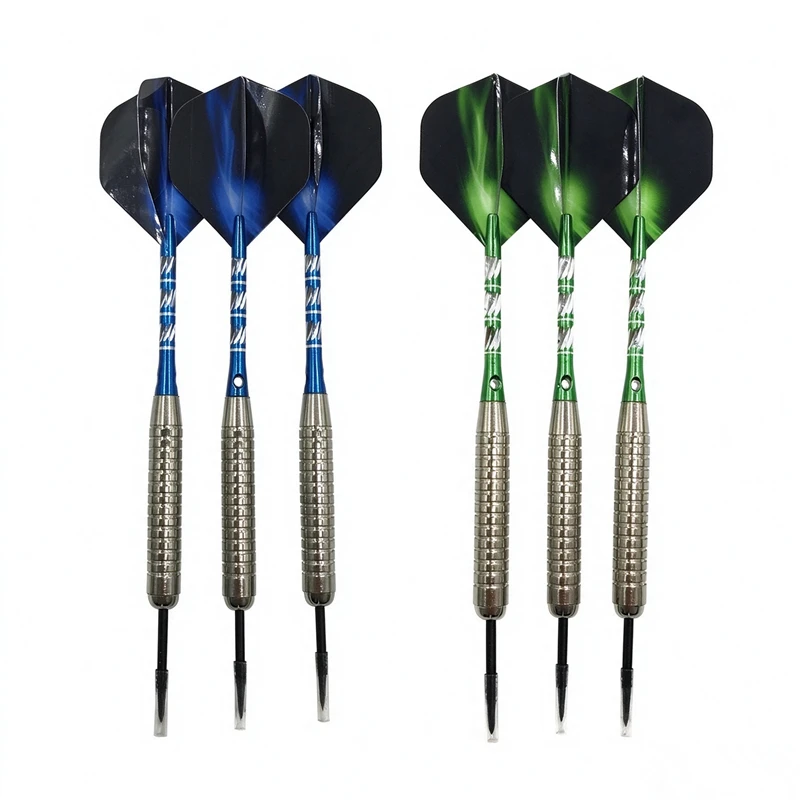 3/6Pcs Hard Darts High-quality Sports Goods 22g Standard Steel Tip Darts Blue AL Darts Shafts Aurora Wing