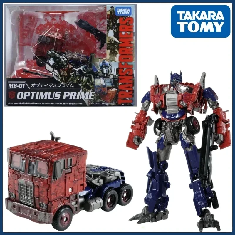 In stock Transformers Movie Best Series MB-01 Optimus Prime Anime Character Action Figure Model Toy Promotional Gift Collection