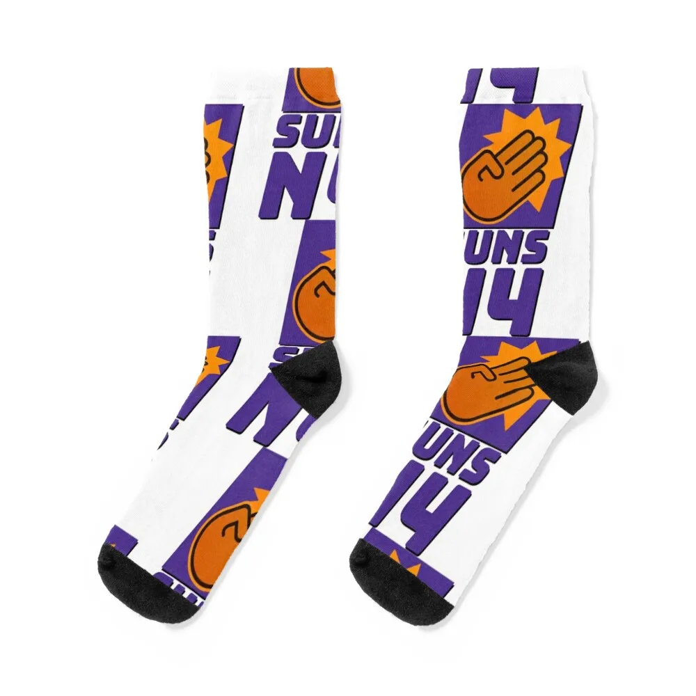 Phoenix Suns Suns In Four Garbage Time Points Calzini da basket Calze da pavimento a compressione calcio antiscivolo Calzini da uomo da donna