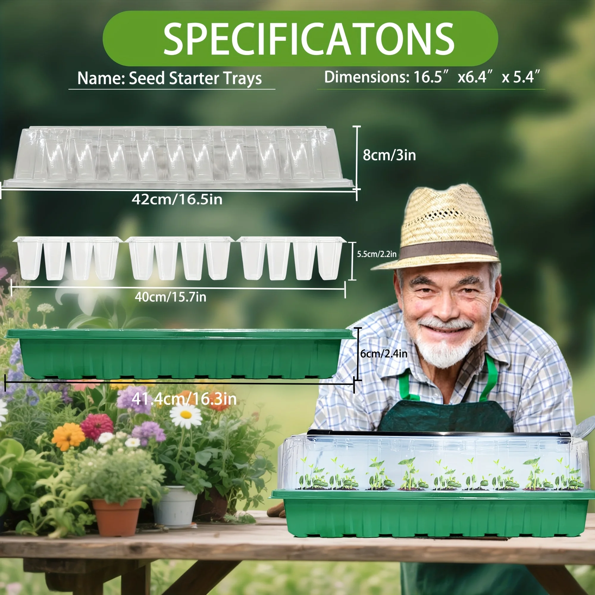 Baki Semai 72 Sel dengan Lampu - Smart Garden Domes ulasan dan harga