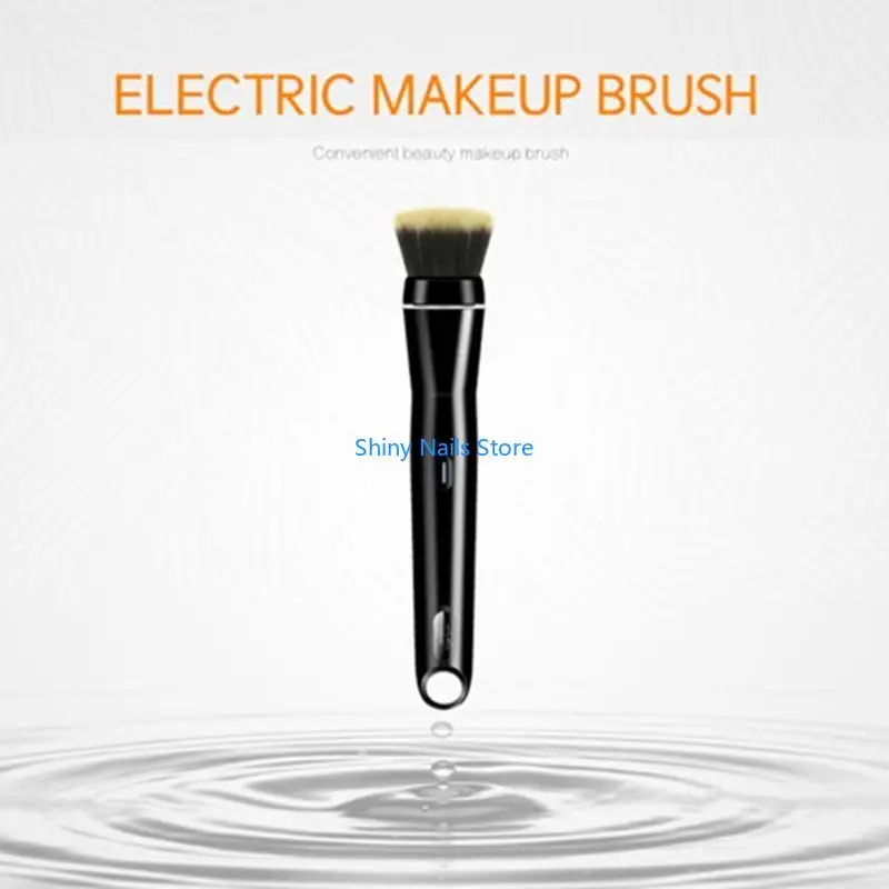 ポータブルエレクトリックメイクアップブラシ360回転化粧品ファンデーションパウダーブラシ