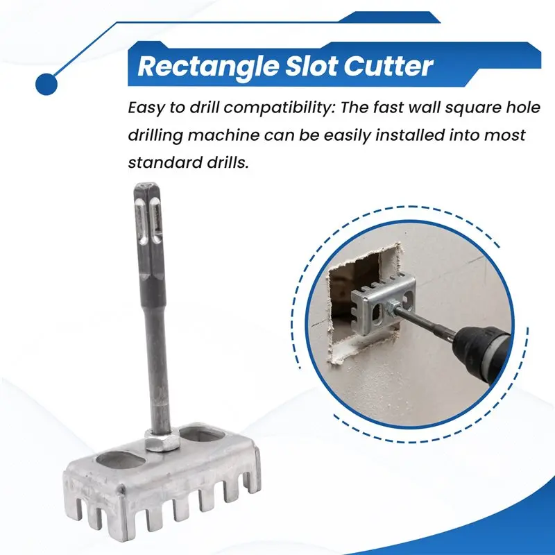 86-Type Box Square Hole Cutter Wall Socket Slotting Electric Hammer Hole Expansion Tool Installation