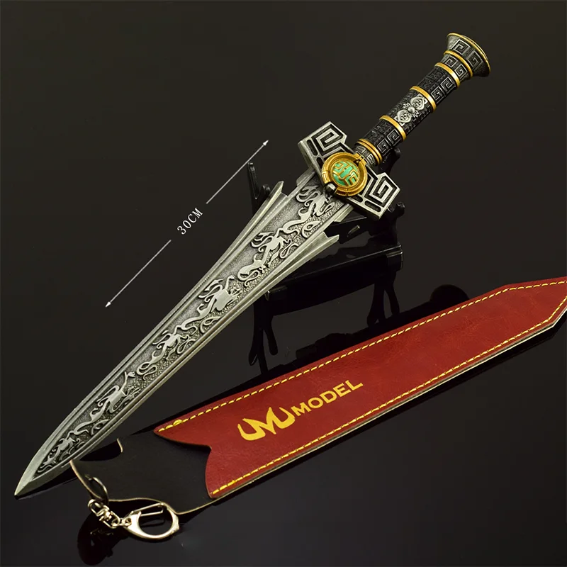 30 cm Game Randapparatuur Mes Speelgoed Zwaard Modellen Ambachten Het Eerste Keizer's Zwaard Volledig metalen Samurai Katana Geschenken Collecties