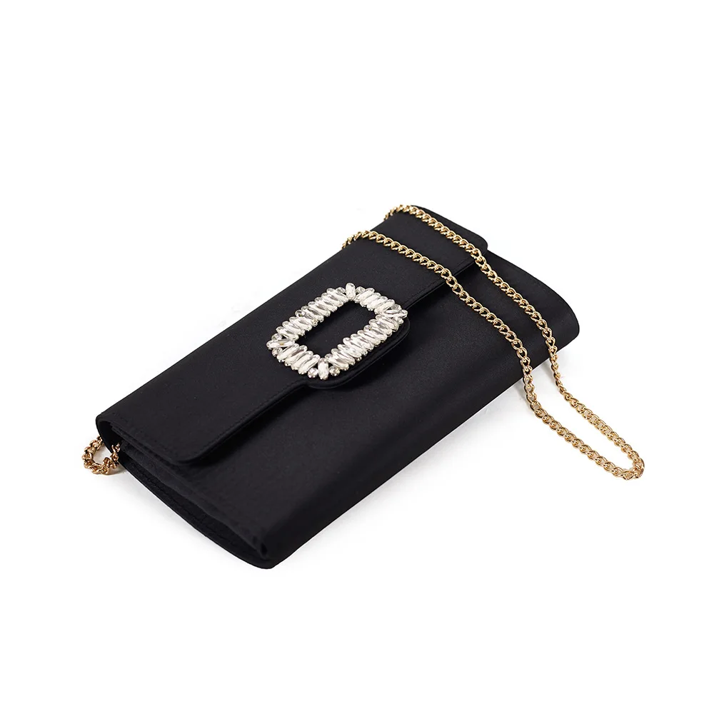 Ladies Party Evening Bag Simple Gold Color Chain Shoulder Bag Crossbody For Women Fashion Elegant Purple Small Clutches Handbags