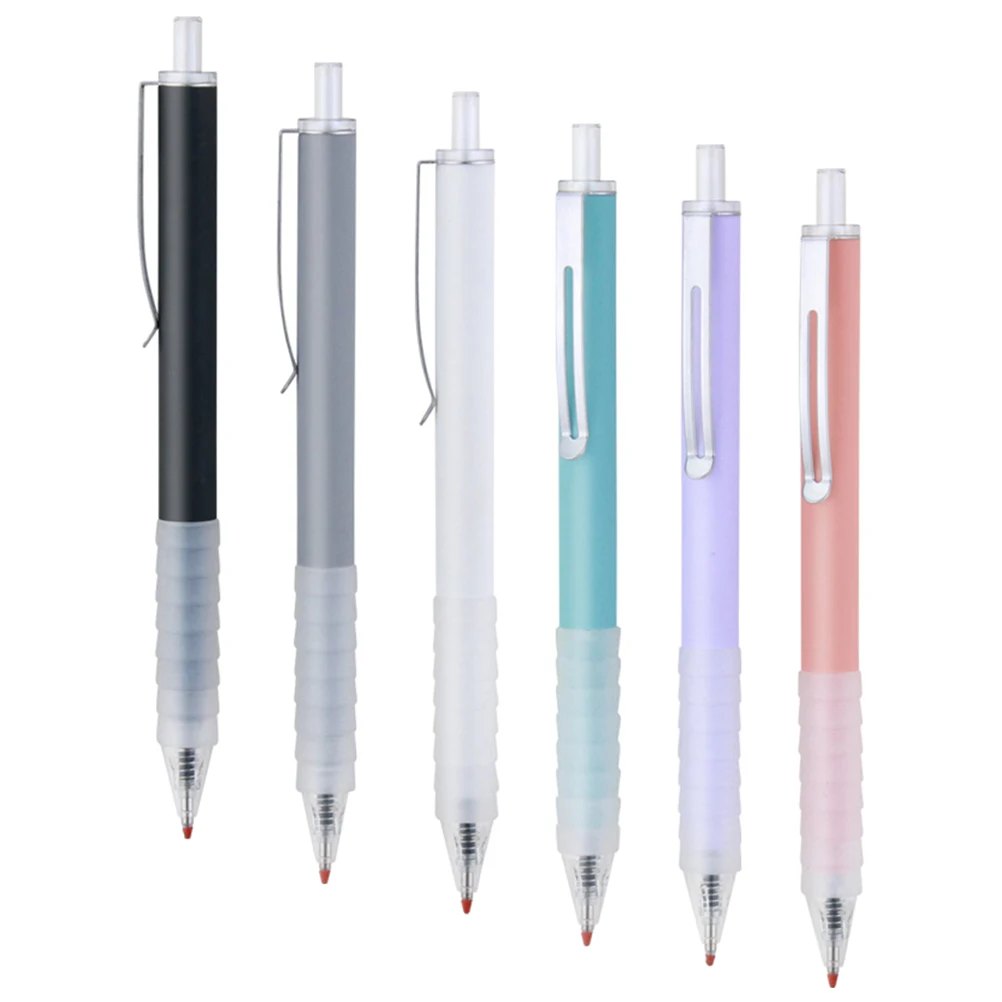 6 Pcs Press The Pen Ballpoint Pens School Product for Fountain Plastic Medium Student