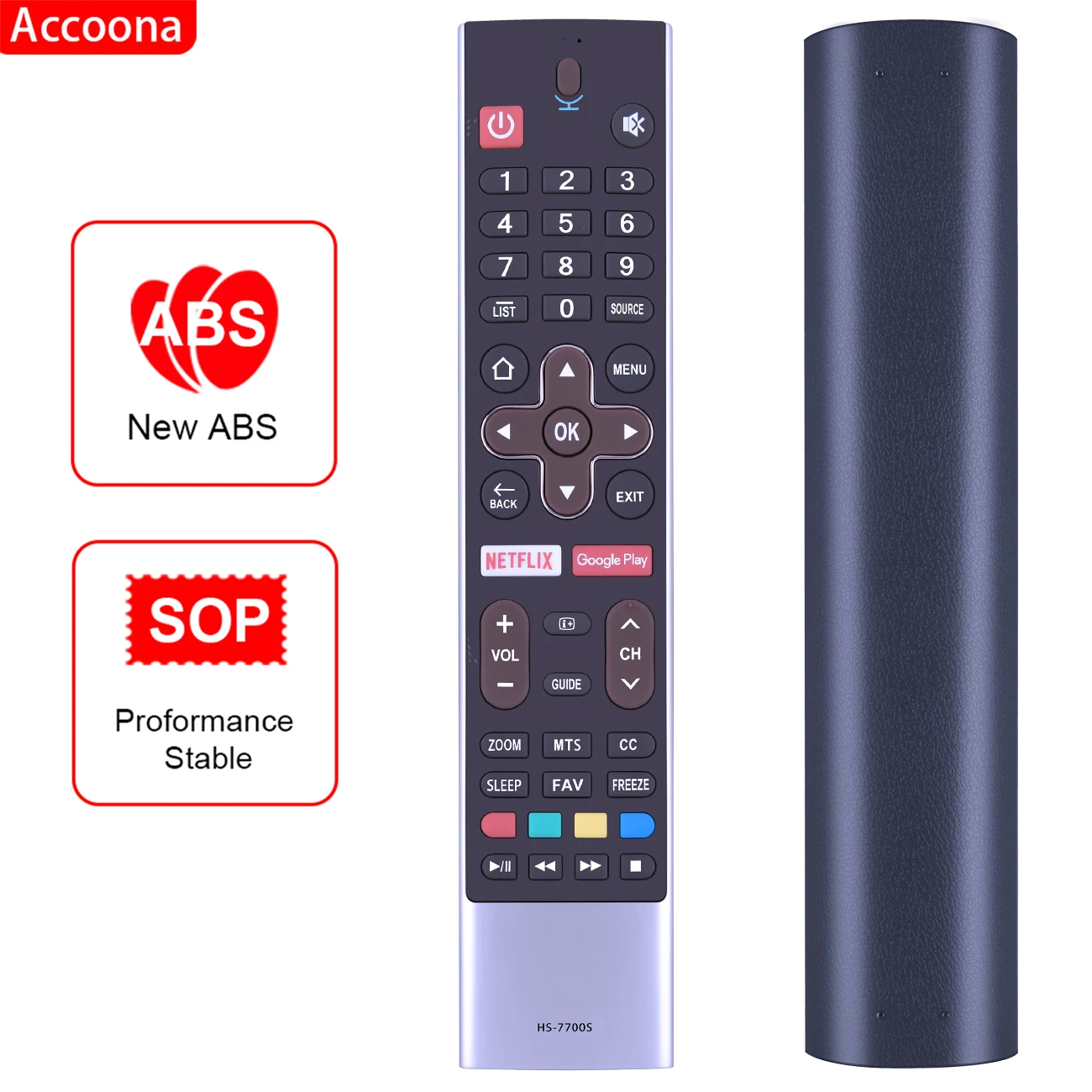 Original for Skyworth android smart TV Remote Control With Voice Function, NETFLIX, Google play HS-7700S