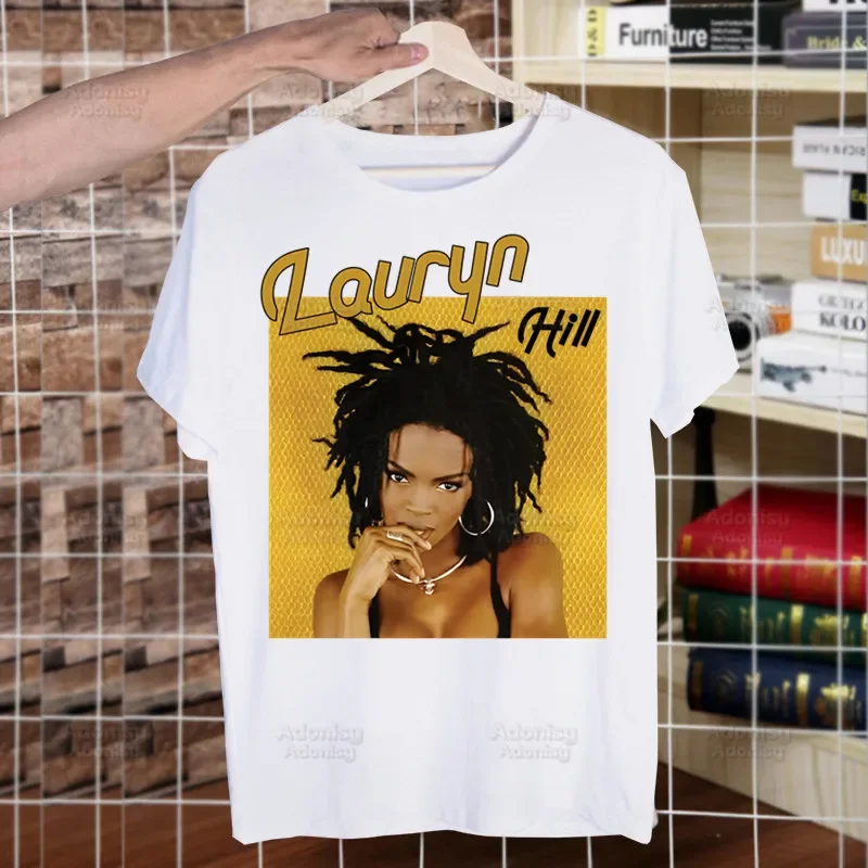 Fugees Refugees Lauryn Hill T Shirts For Guys O-Neck Short Sleeve Regular Mens height Quality Men Hip-Hop Tee Shirt