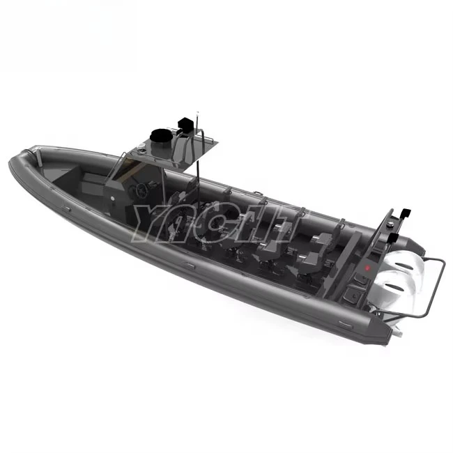 RHIB 860 الألومنيوم بدن RIB Orca Hypalon قوارب مطاطية قابلة للنفخ للبيع