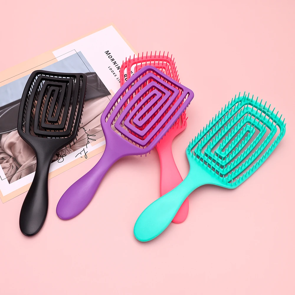 Air Cushion Comb Tangled Hair Comb Hair Brush Massage Antistatic Hollow Out Wet Curly Hair Brushes Barber Styling Wholesale Tool