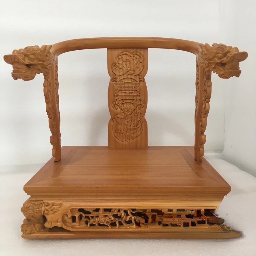 Customized Divine Chair, Buddha Chair, Dragon Divine Chair, Wen Chair, Wood Carving Crafts, Taiwan Buddhist Utensils