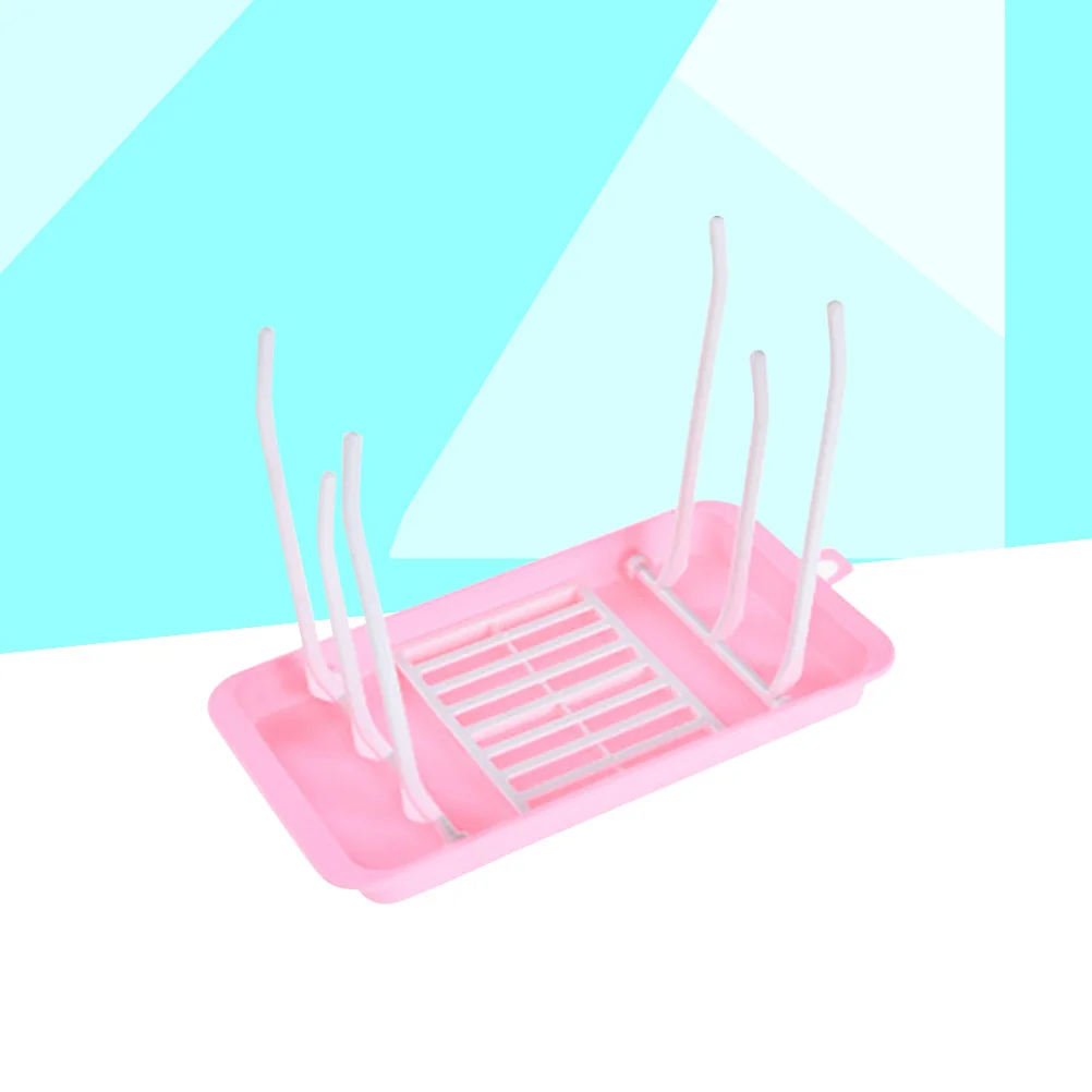 

Baby Bottle Drying Rack Foldable Bpa-Free Pp Countertop Dryer For Nipples Breast Pump Parts Pacifiers Infant Feeding