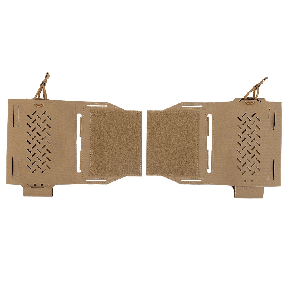 2PCS Cummerbund Side 5.56 Mag Holder Radio Pouch with Hook & Loop Tactical Magazine Expander Wing Holster for MK2 Chest Rig Vest