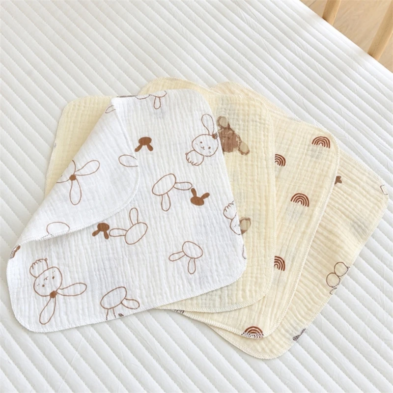 Nouveau Adorable-gant toilette bébé carrés coton naturel bébé visage-serviette lingettes