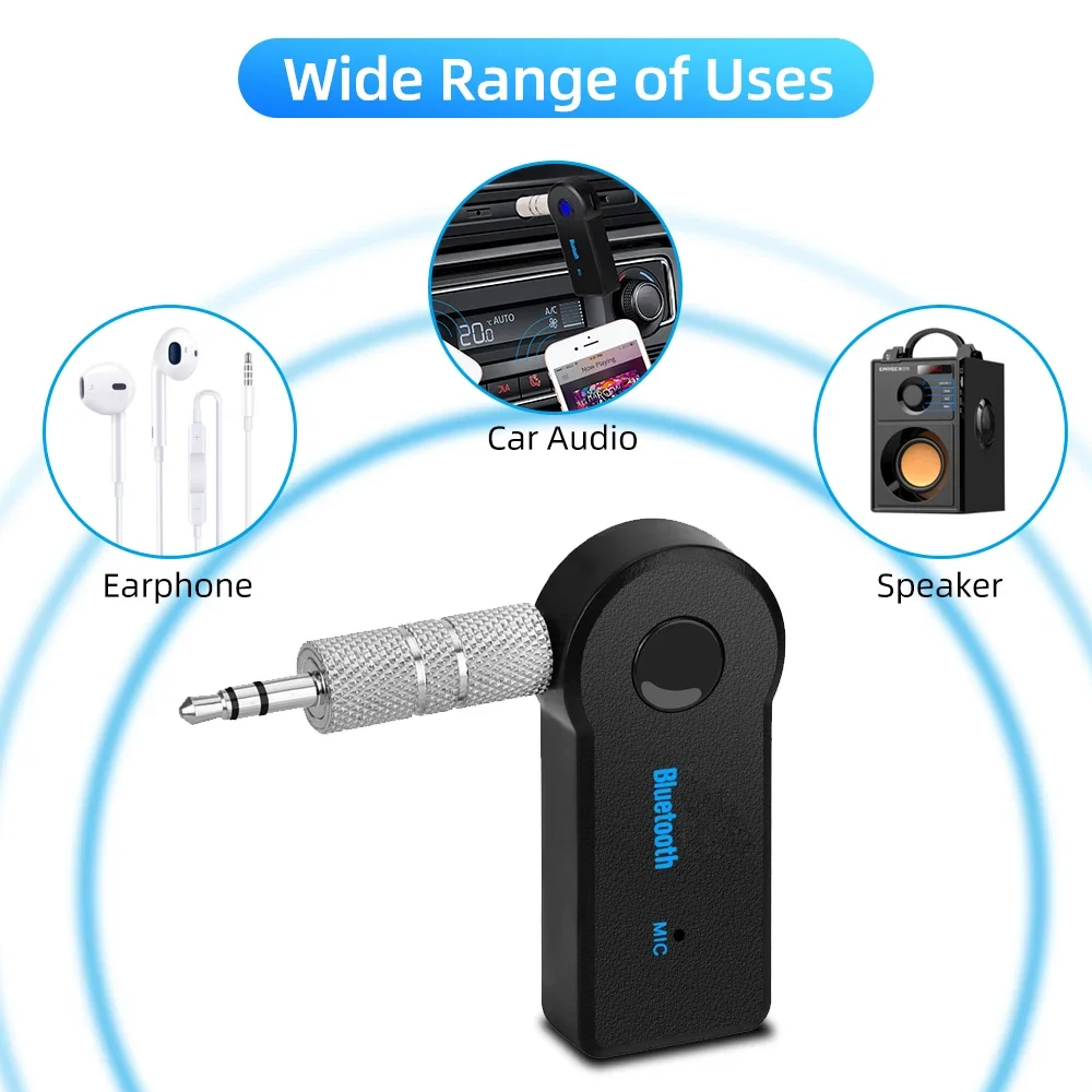 Wireless Bluetooth-Compatible 5.0 Receiver Transmitter Adapter 3 In 1 USB Adapter Audio Receiver Car Charger Car Aux For E91 E92