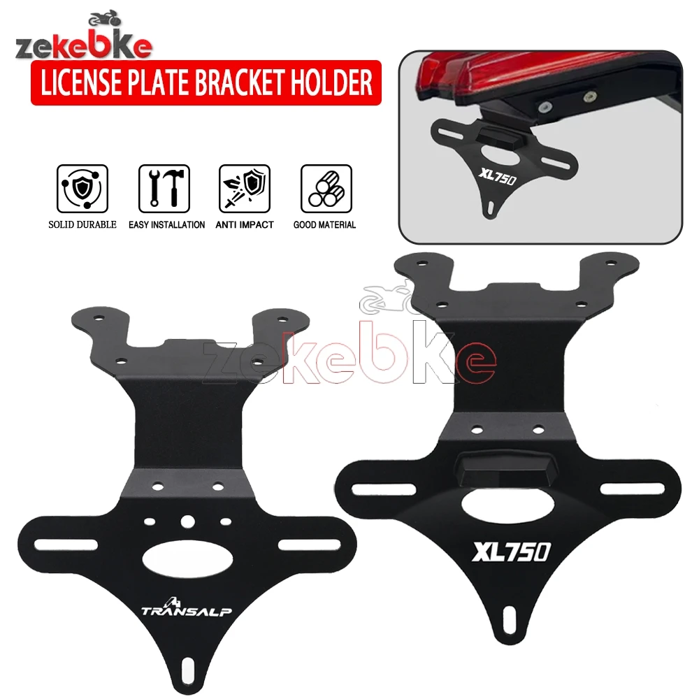 

For Honda XL750 Transalp 2022-2026 Motor License Plate Holder Rear Short Tail Stock Tailstock Bracket LED Light XL750 Transalp
