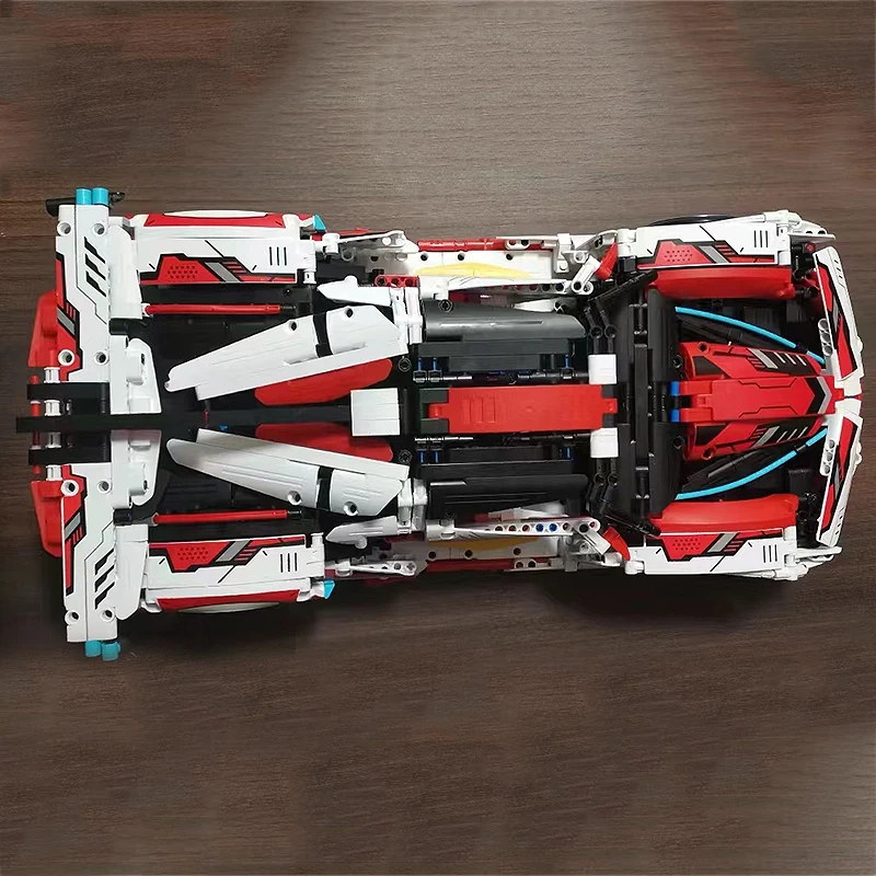 IM.MASTER 9809-2 MOC 1:10 Technical RC Drift Sports Car Building Blocks Bricks Puzzle Toy Christmas Birthday Gifts For Kids