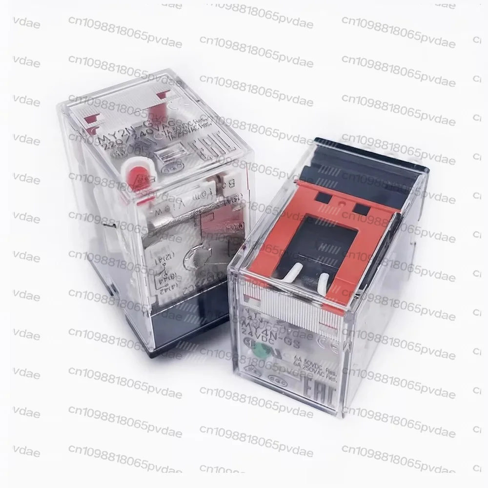 1PC Original intermediate relay MY2N-GS DC6V/12V/24V/48V/110V AC12V/24V/48V/110V/120V/220V For Omron relay