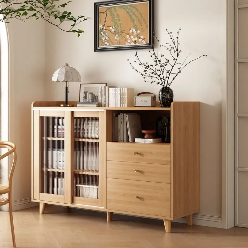 for Dining Side Cabinet Household Display Tea Cabinet Living Room Wall Mounted Tea Bar Machine Integrated Cabinet Kitchen