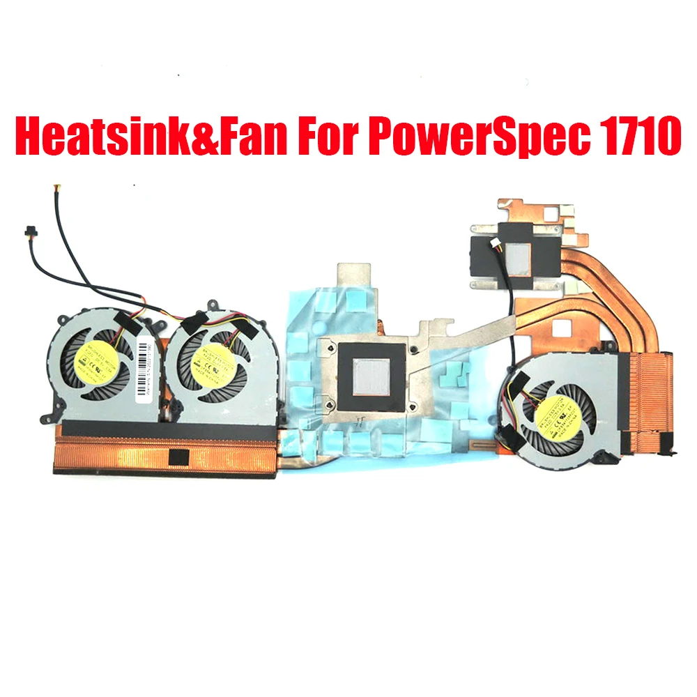 Laptop Heatsink&Fan For PowerSpec 1710 PA71HS-G DC5V 0.5A 3PIN New