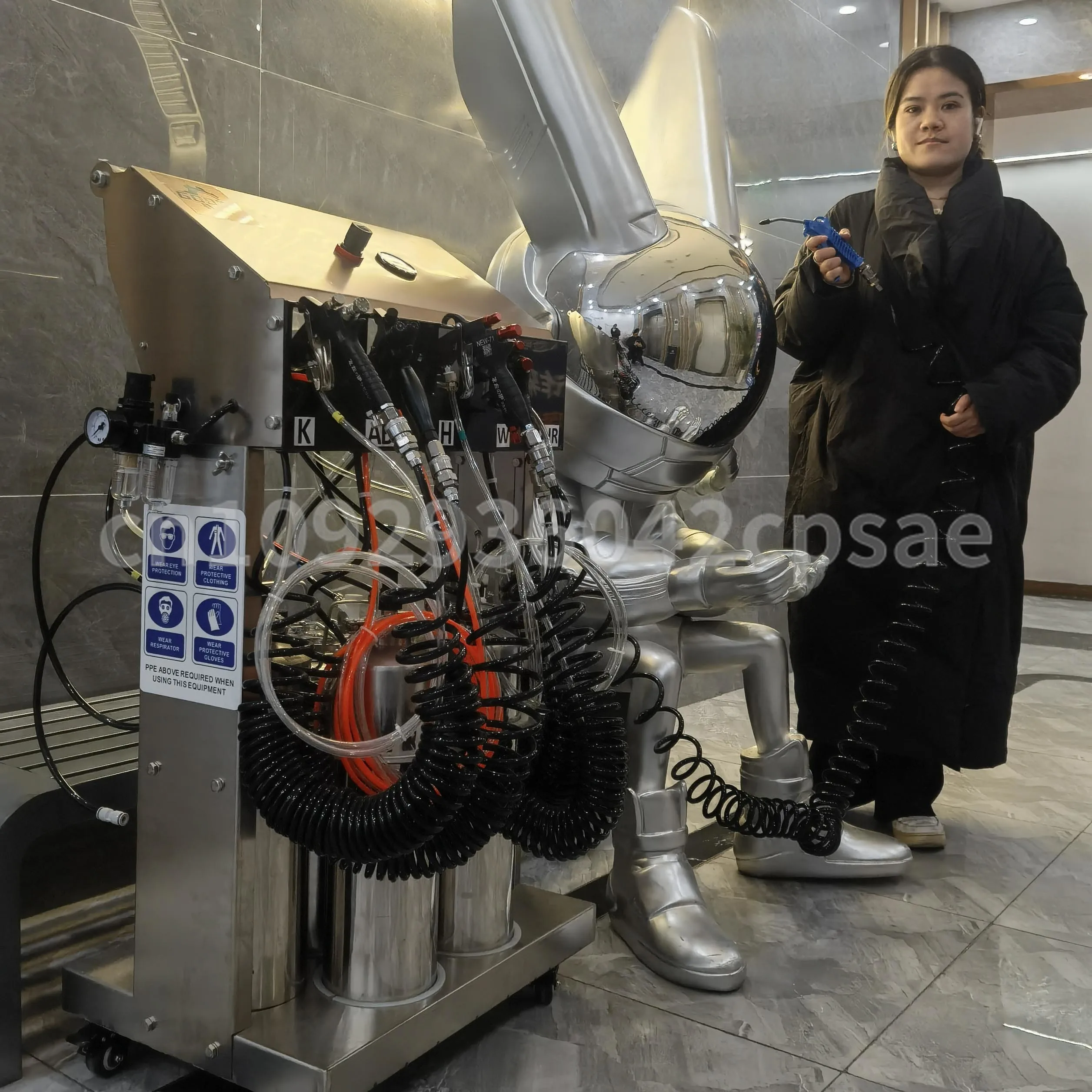 

GookiiTech 6-Liter Chrome Coating Machine Paint Making Machine for Chrome System Chrome Washplant