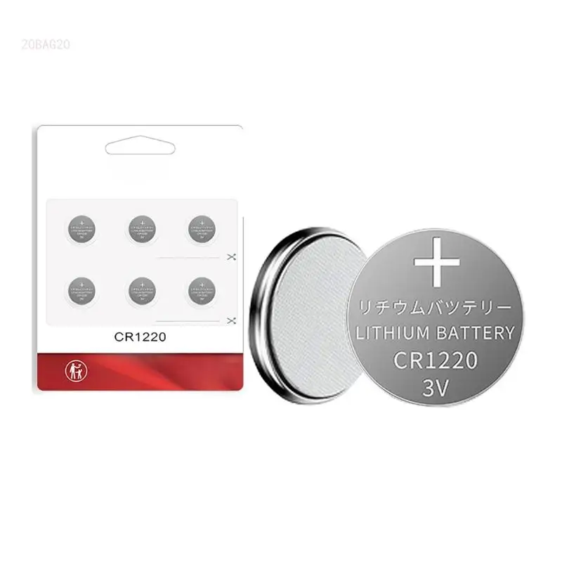 Reliable CR1220 Button Cell Battery 3V for Car Remote DL1220 ECR1220 GPCR1220 Button Coin Cell Batteries