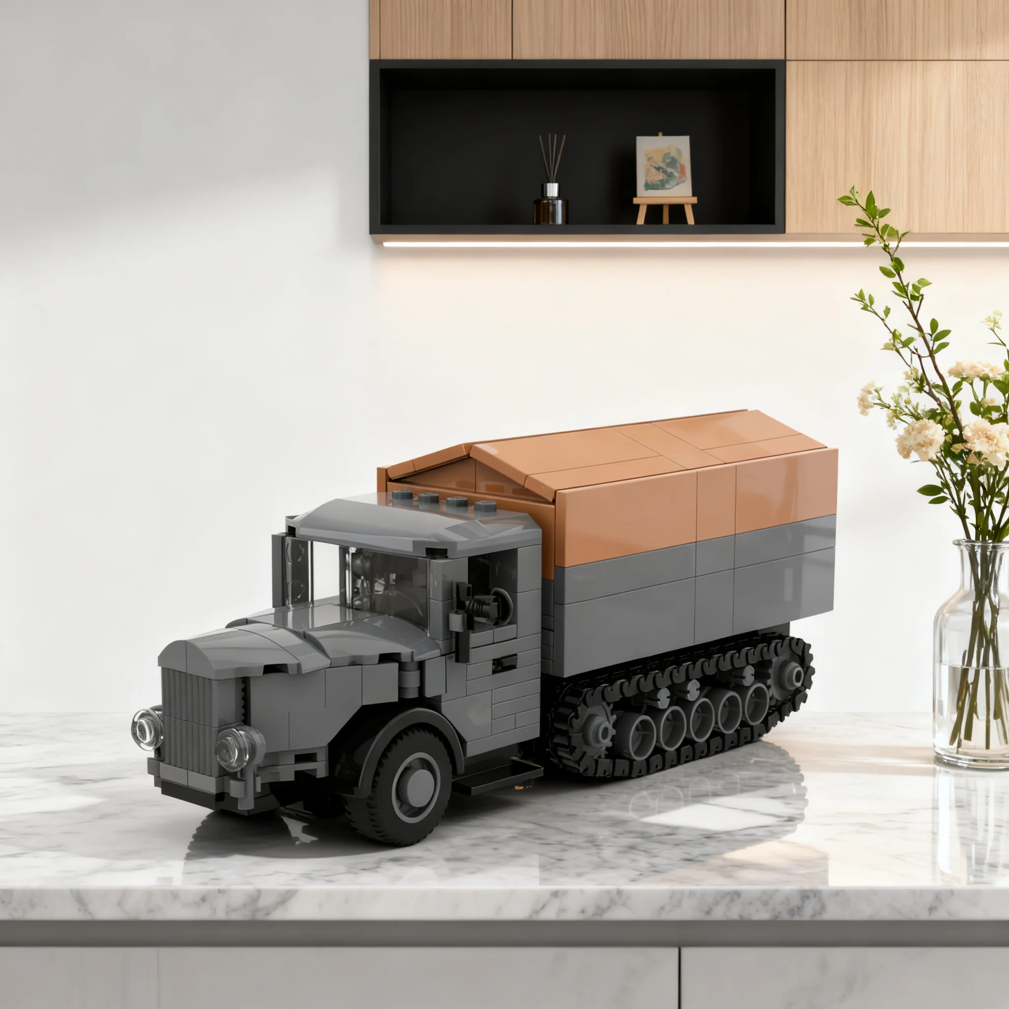 419pcs MOC Mercedes Benz 4 5 To Maultier Other Model Building Blocks Construction Toy Christmas Gifts DIY Birthday Creative
