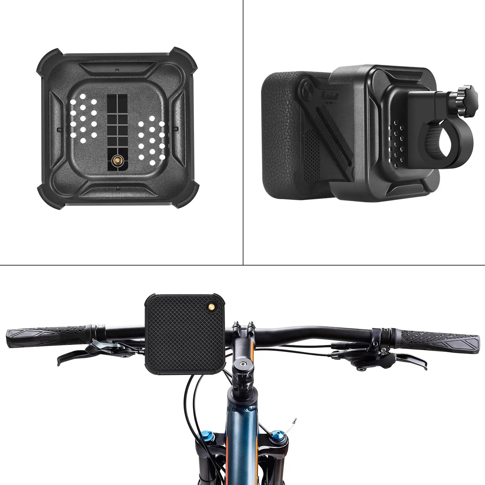 Bicycle Speaker Holder, Bike Speaker Mount Bracket for Bike Handle Bar, Portable 