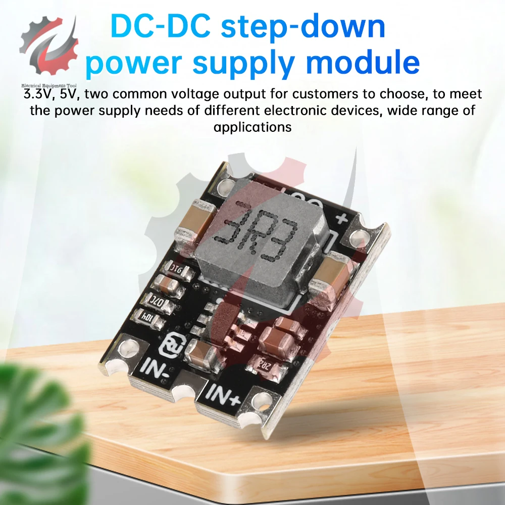 2PCS 3.3V 5V DC-DC Buck Power Supply Module Adjustable Buck Converter Module 6.5-16V to 3.3V 5V Step Down Voltage Regulator