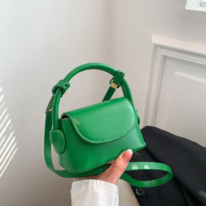 Bolso de mano de estilo coreano para mujer, bolsa de pintalabios cruzada, Simple, informal, Simple, de Color sólido, para padres e hijos, novedad de 2023