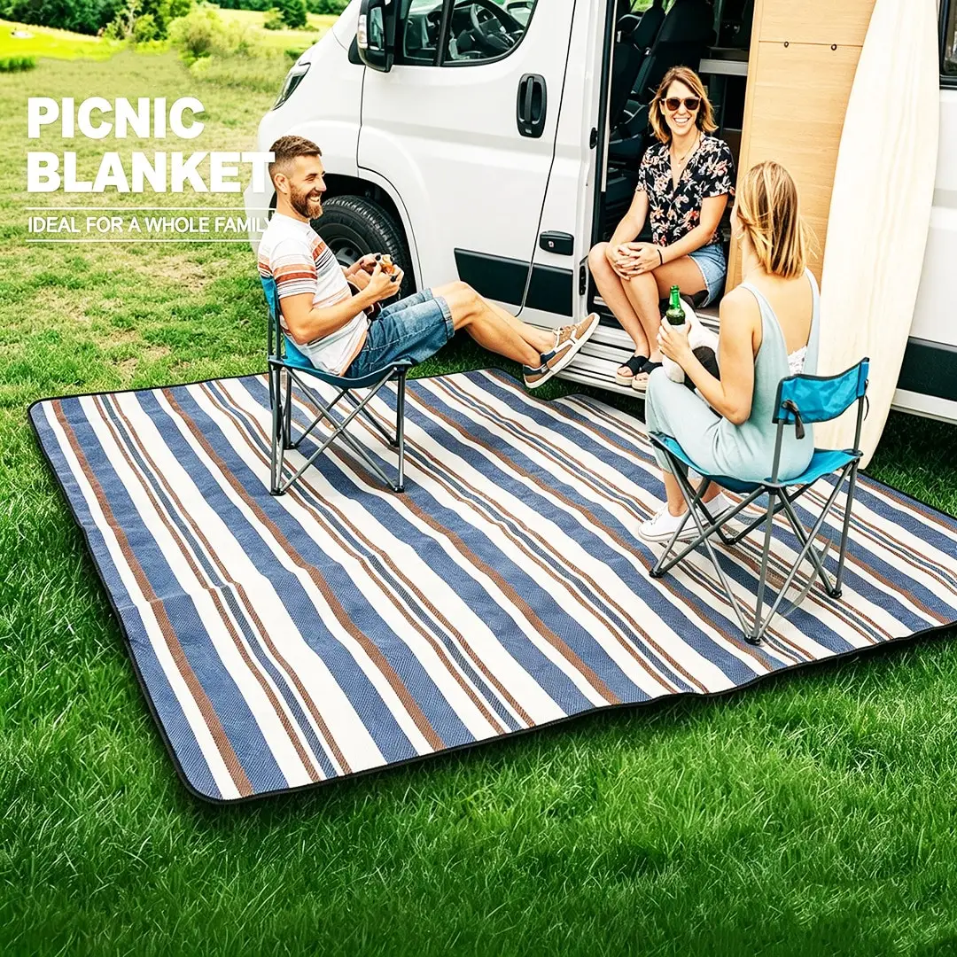 Waterproof Sandproof Beach Blanket Picnic Outdoor Mat Rug Extra Large Foldable Sand Free Big Giant XL Towel Car Essential Roadtrip Gadget Rv Accessories Gear Must Have Hiking Item Necessities