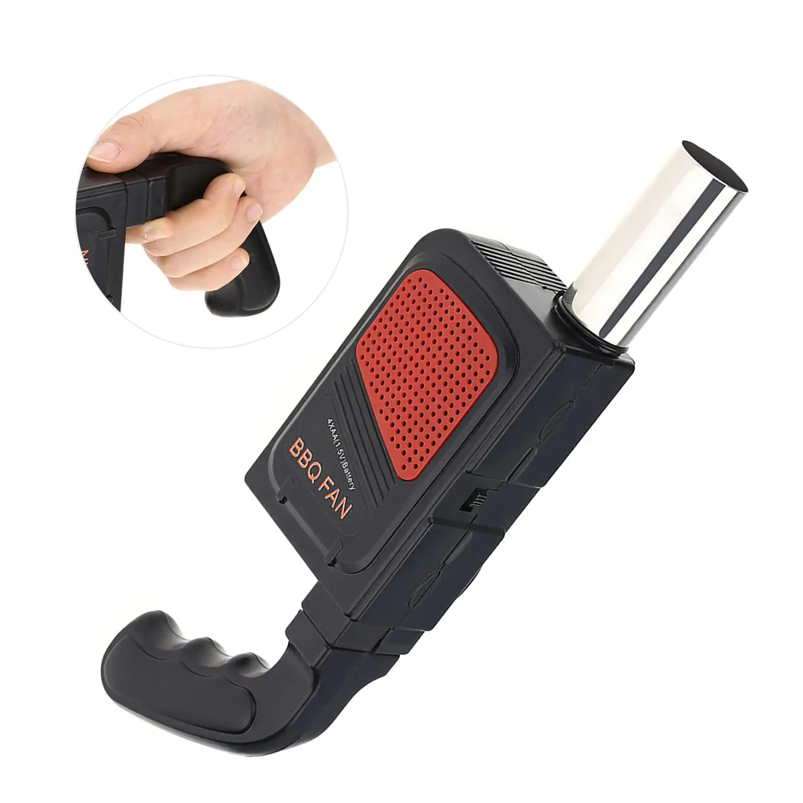 منفاخ مروحة شواء كهربائي محمول يعمل بالبطارية للطهي في الهواء الطلق والتخييم والنزهات وأدوات الشواء #5
