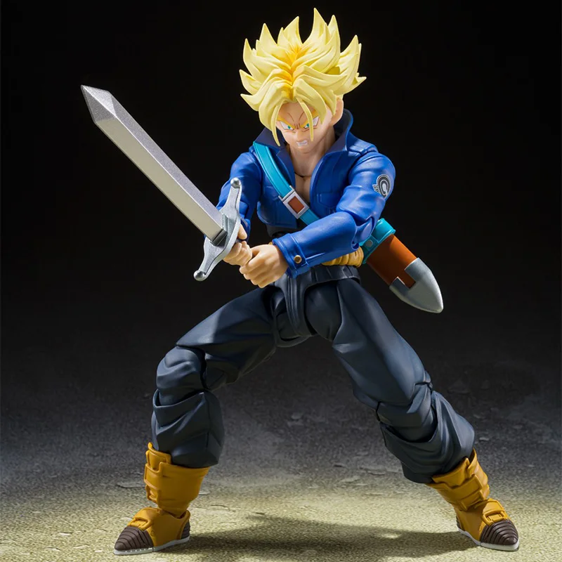 Bandai Super Saiyan Trunks The Boy From The Future Dragon Ball Z shf Anime Action Figure Toy Ornament Collectible