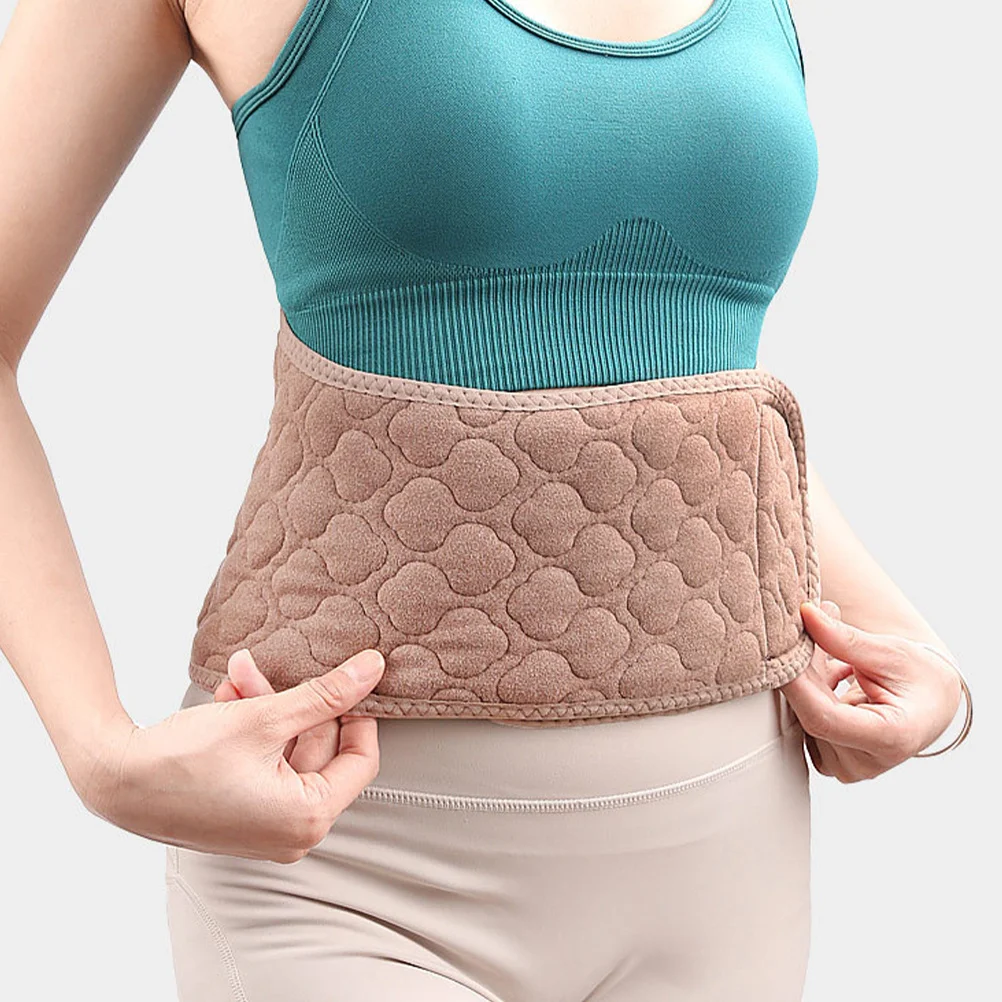

Thickened Warm Waist Protector Thermal Waist Warmer Adjustable Hook Loop Fastener Band for Autumn Winter Cold