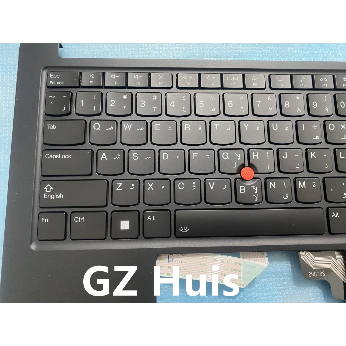 حافظة أصلية جديدة لجهاز Lenovo ThinkPad E14 Gen 5 العربية بإضاءة خلفية للوحة المفاتيح Palmrest