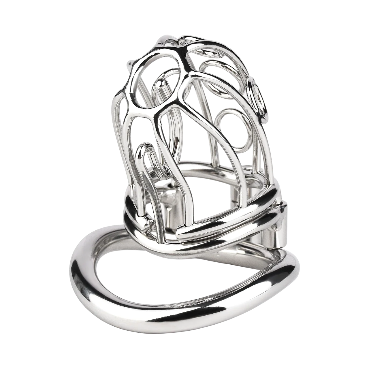 FRRK الفولاذ المقاوم للصدأ العفة قفص انفصال PA قفل القضيب ثقب جهاز BDSM بديل الكبار المثيرة لعب للرجال