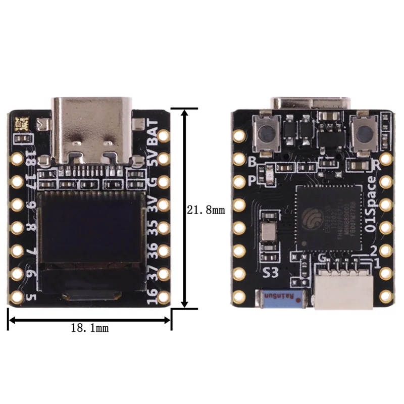 ESP32 S3 Development Board with 0.42 Inch OLED LCD RISC-V WiFi Bluetooth Supports for Arduino and Micropython