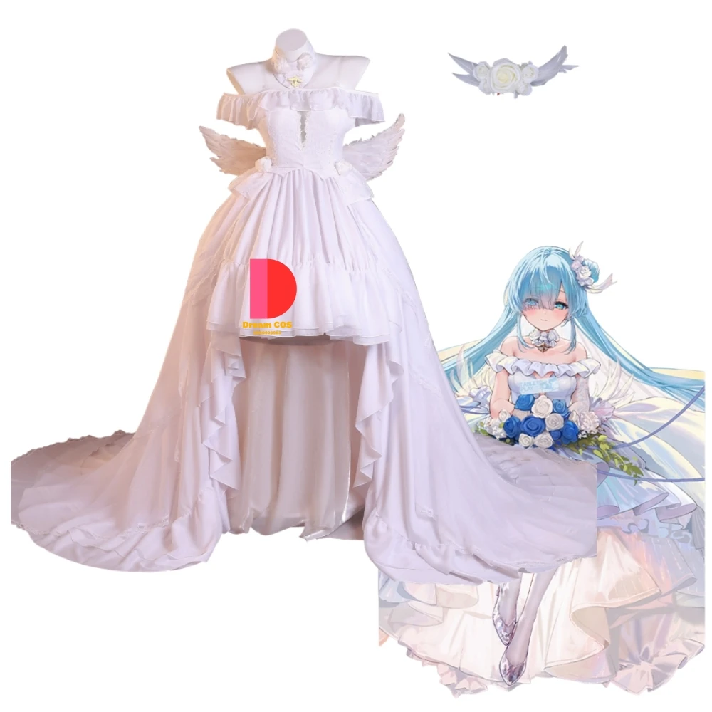 

Game Azur Lane Cosplay Costume Anime Janus Role Playing Clothes Evening Dress Little Wings Women Adult Comic Con Party Outfit