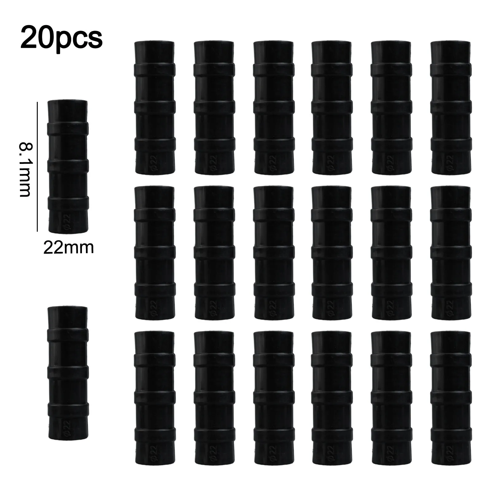 20pcs Greenhouse Clamping Connectors for Attaching Row Cover and Film to Hoop Structures Temperature Stable ABS+PC Composition