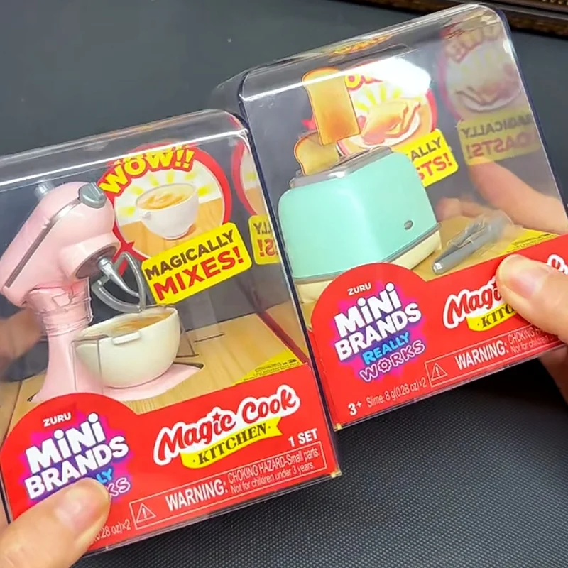 New Zuru Mini Brands Magic Cook Kitchen Series Mini Home Appliance Miniature Simulation Kitchenware Set Diy Birthday Toys Gifts