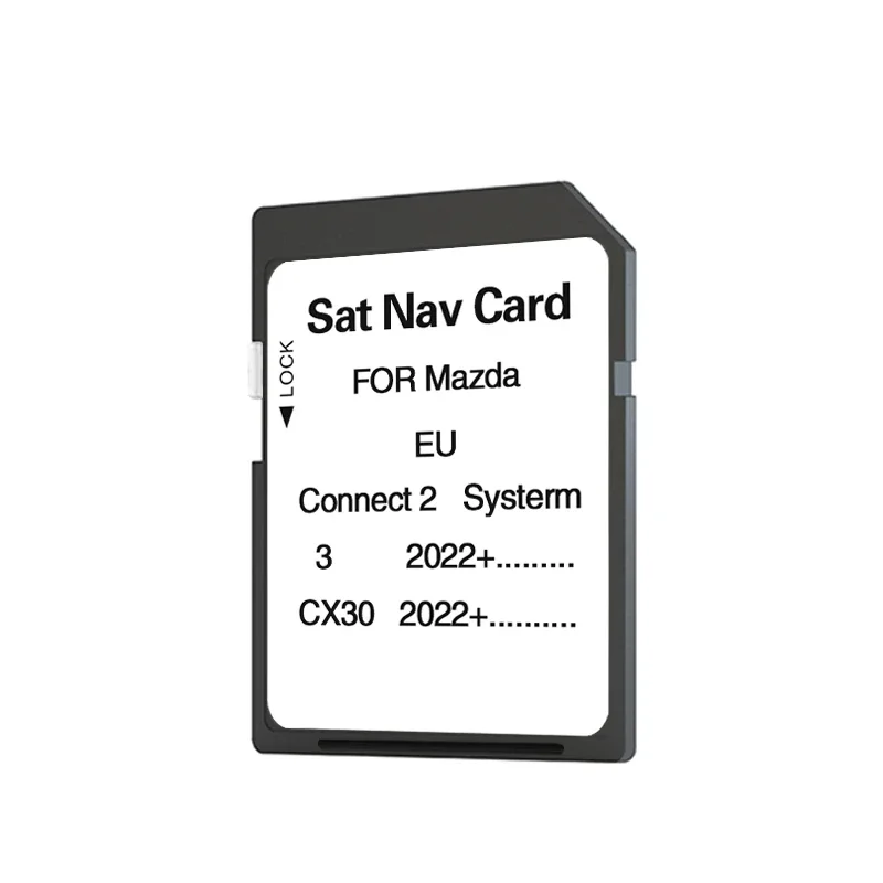 for Mazda 3/CX30 2022+ Car Connect2 System Navigation GPS SD Card Latest 2024 Update Europe Turkey Maps Sat Navi 32GB