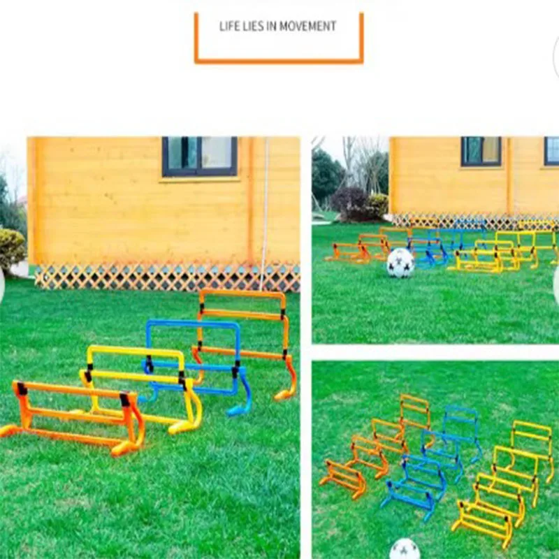 1 hurdle regolabile a colori a quattro velocità, piccolo hurdle multifunzionale, attrezzatura per l\'allenamento del calcio, velocità, ostacolo,