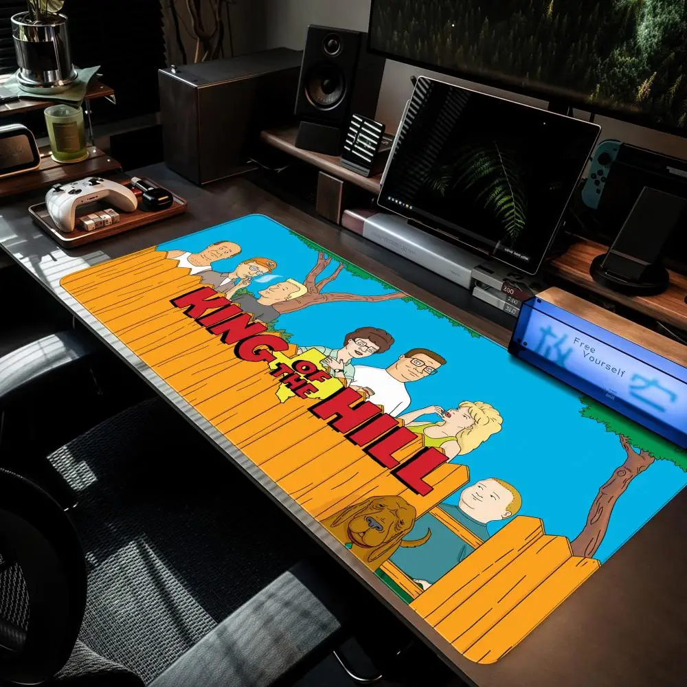 King of the Hill Mouse Pad MouseMat XXL Computer Accessories Large Keyboard Laptop Table Pad The New Product Gamer Gaming