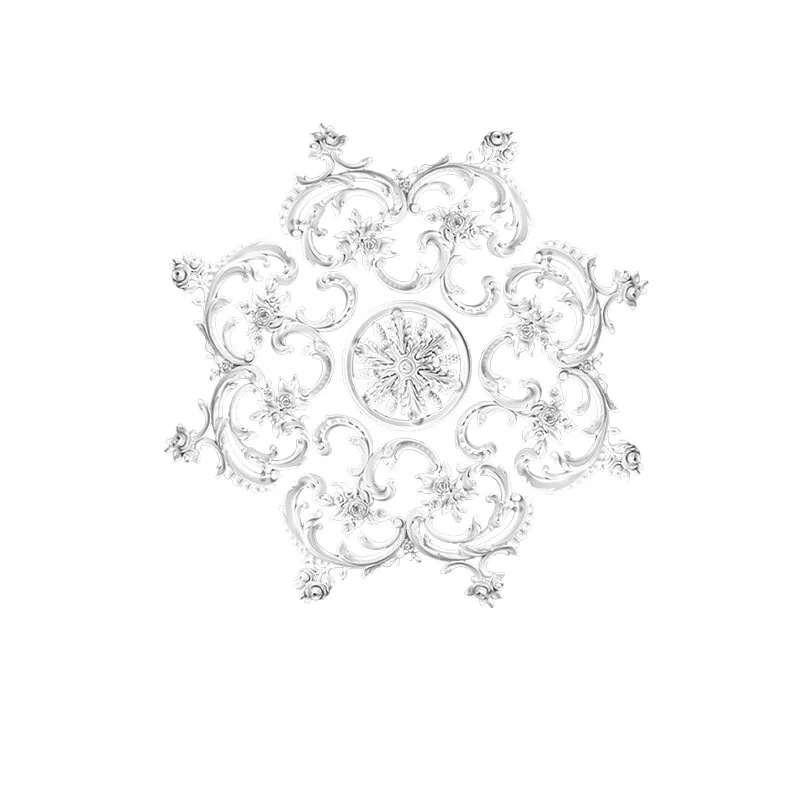 PU light panel imitation gypsum European French ceiling round lamp holder modeling lamp pool 131.5cm parquet light panel