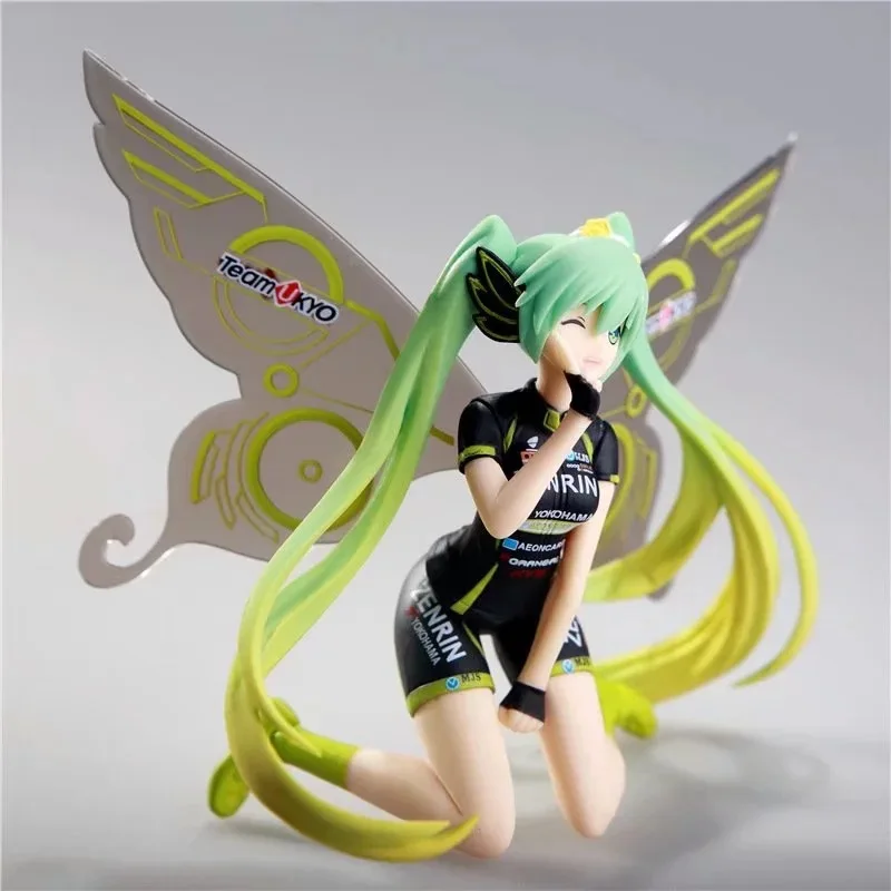 Anime Hatsune Miku Mão Modelo, Menina Bonita Figura Sentada, Duas Dimensões, Cercando Desktop Decoração, Ornamentos Kawaii, Presente