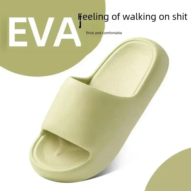 

EVA Thick-Soled Non-Slip Slippers for Both Men Women Anti-Odor Indoor Outdoor Couple Bathroom Soft Cushioned Sandals