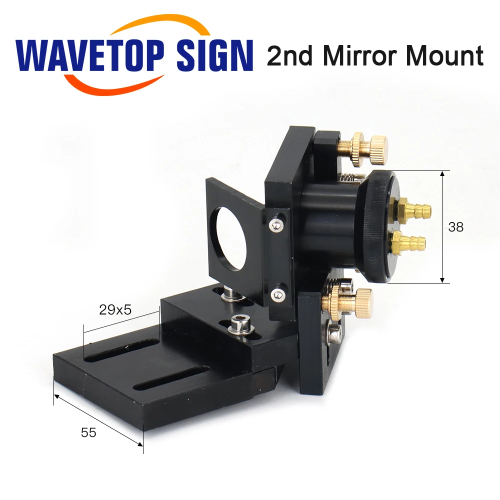 CO2 Laser Head Set with Water Cooling Interface Mirror 30x3mm Focus Lens 25x63.5mm for Water Cooling Laser Machine